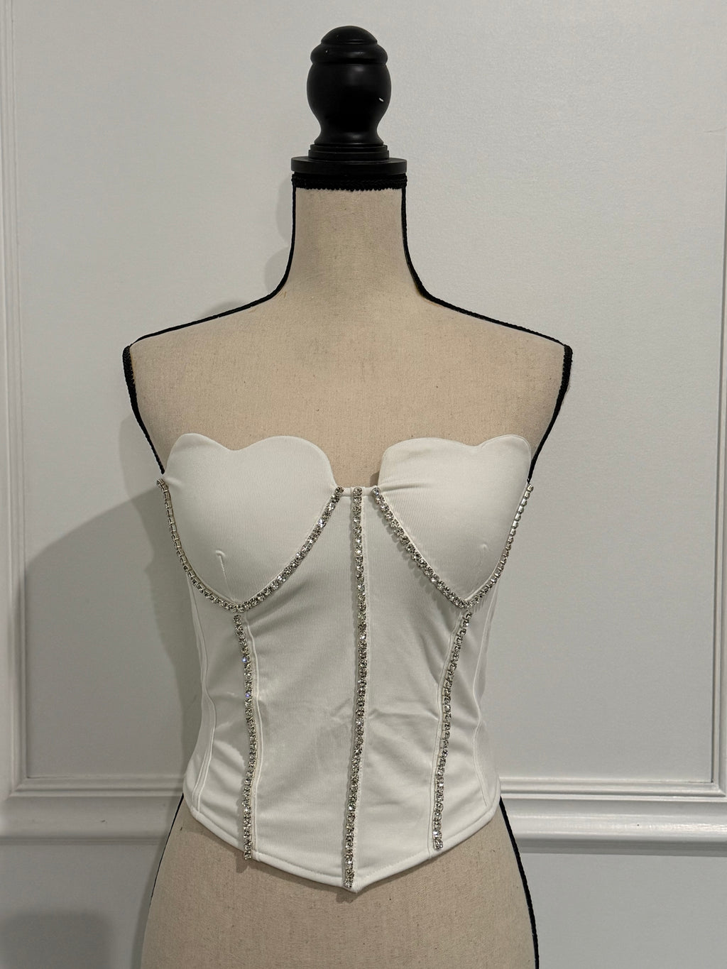 Rhinestone Corset Top