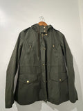 Love Tree Olive Green Utility Hooded Jacket – Size Small