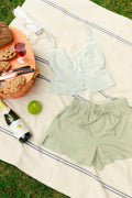 Elastic Waist Drawstring Shorts