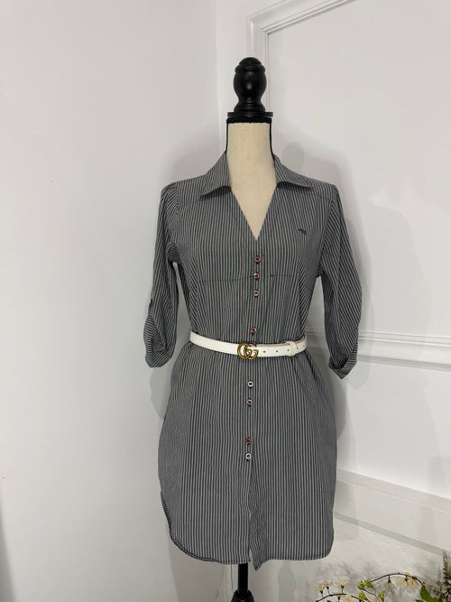 Abercrombie & Fitch Striped Shirt Dress - preloved