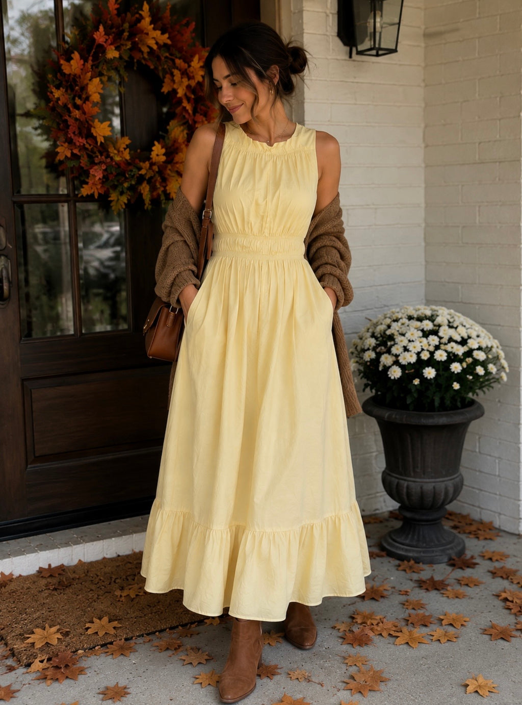 💛 𝐁𝐔𝐓𝐓𝐄𝐑 𝐘𝐄𝐋𝐋𝐎𝐖 𝐌𝐀𝐗𝐈 𝐃𝐑𝐄𝐒𝐒 🌼