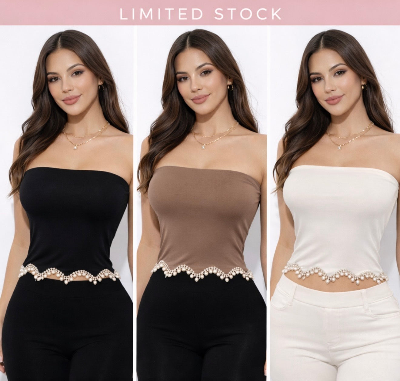 Snatched Fit Strapless Top ✨