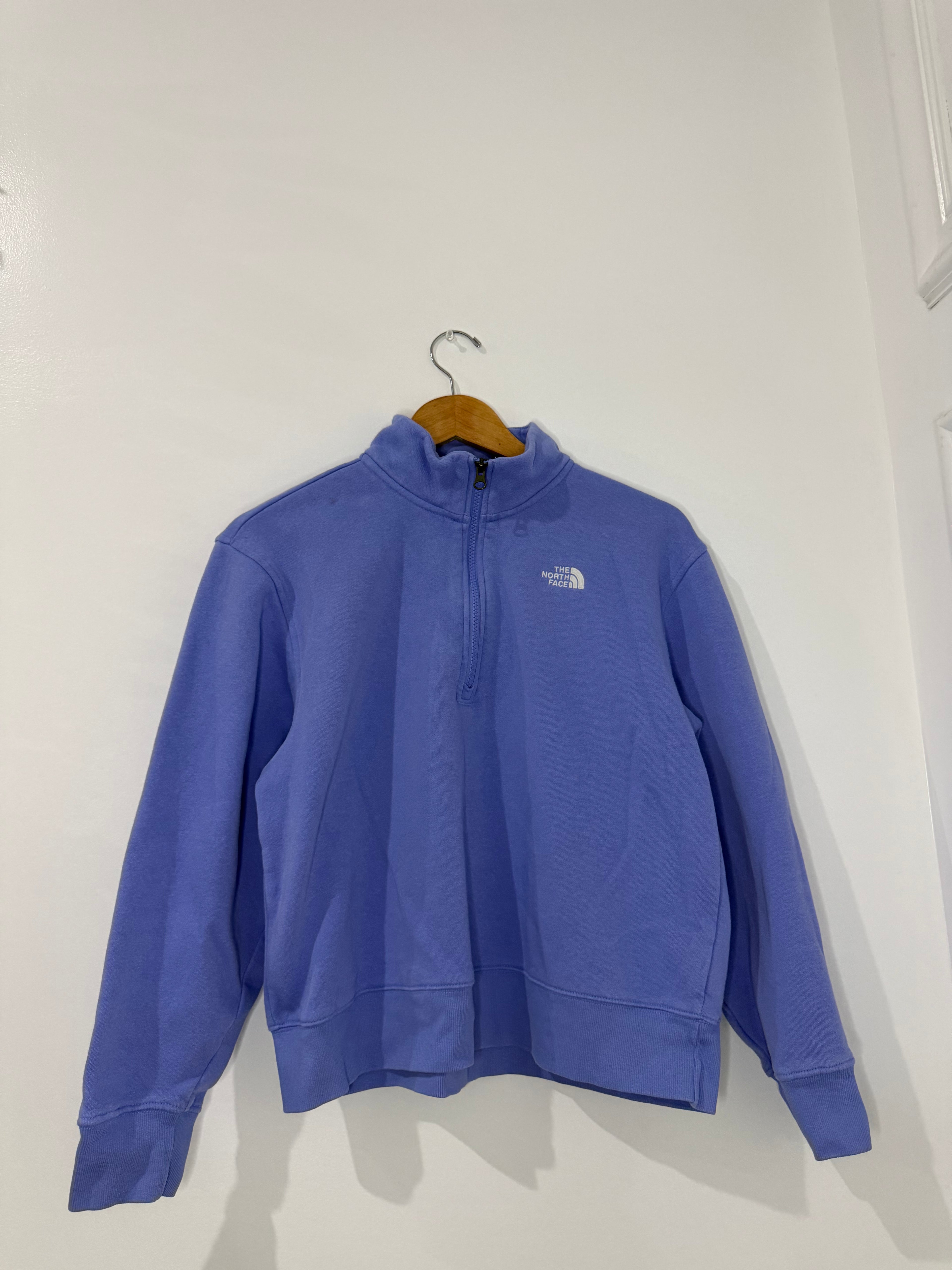 The North Face Blue Quarter Zip Pullover Sweatshirt – Size Small