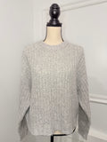 American Eagle Gray Chunky Knit Oversized Sweater – Size Medium