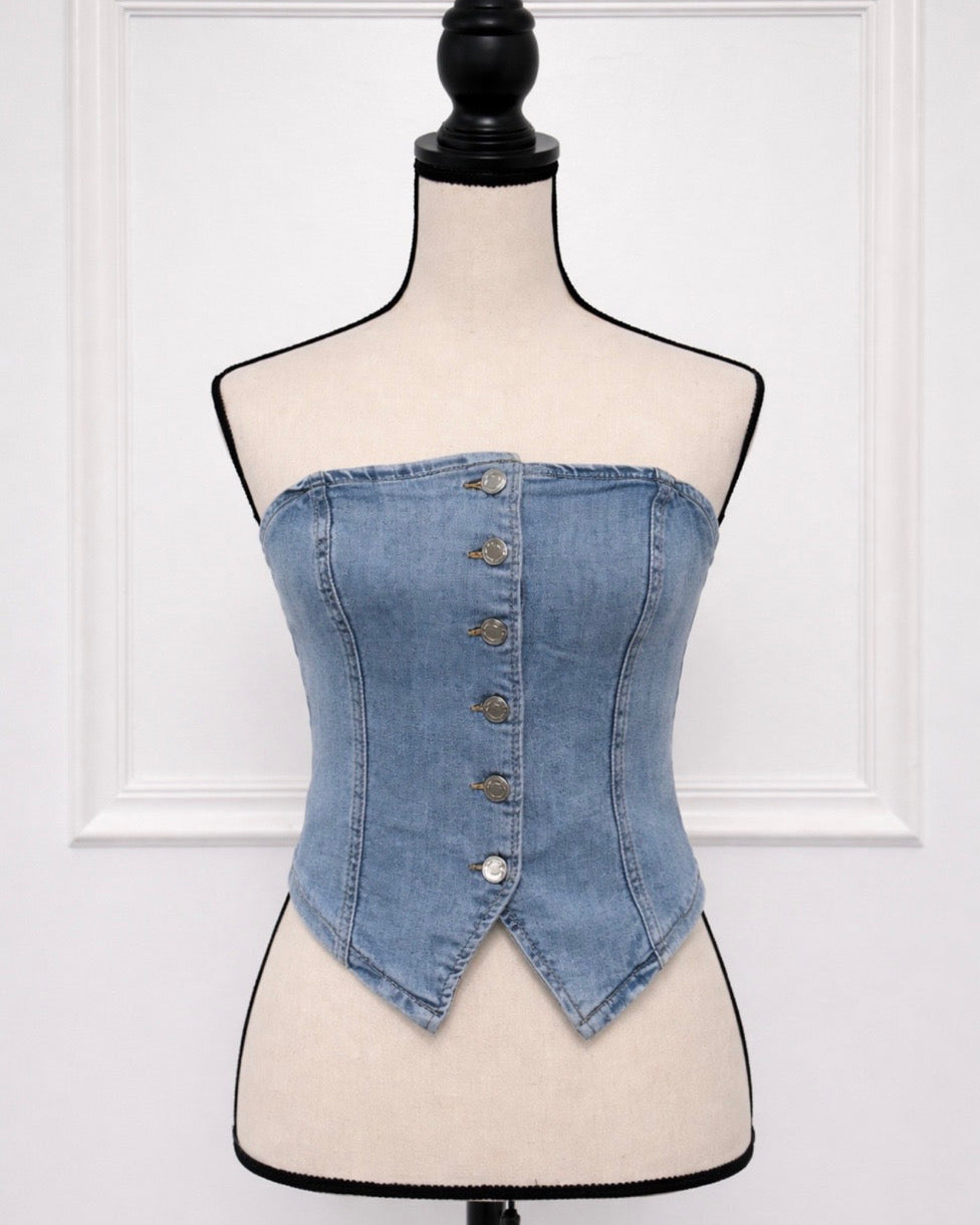 Denim Crop Top
