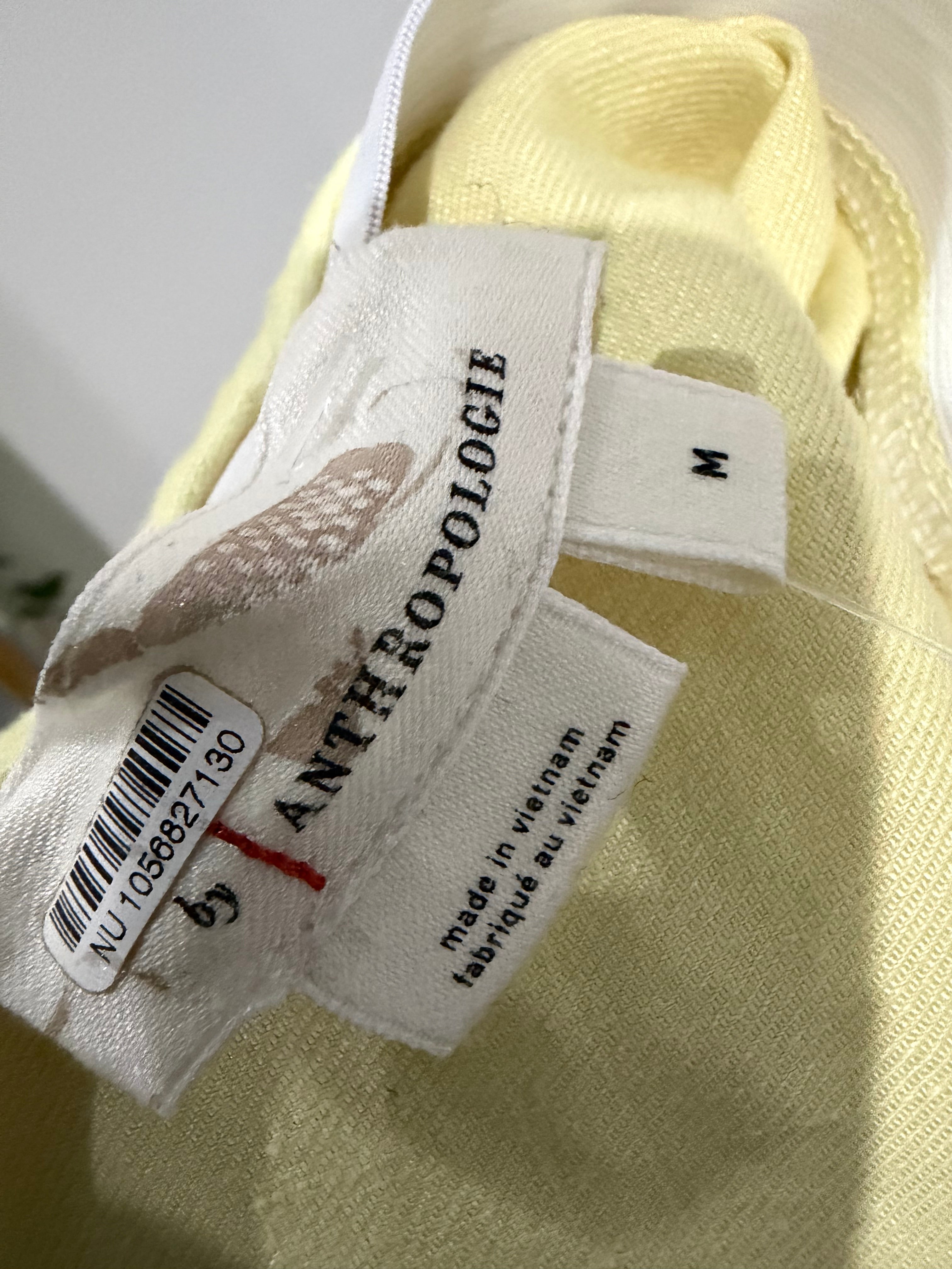 Anthropologie Pale Yellow Flowy Maxi Skirt – Women’s [Size]M