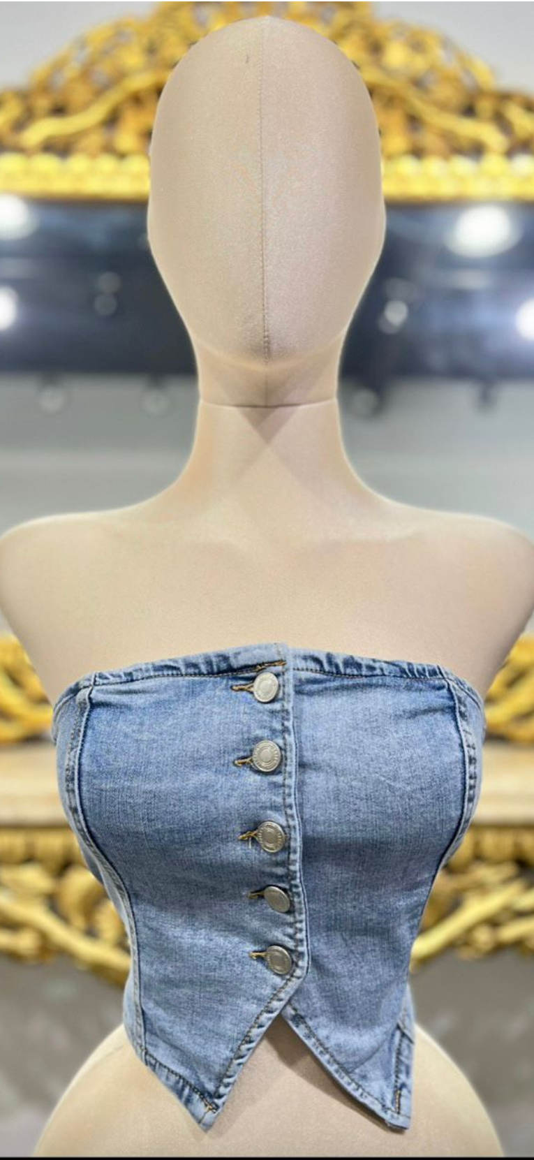 Denim Crop Top