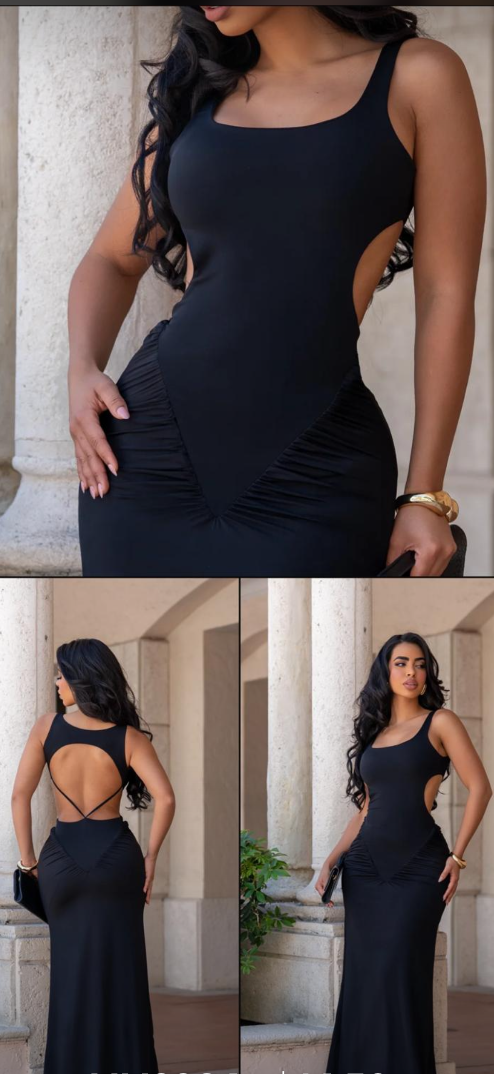 Elegant Open Back Maxi Dress 🖤✨