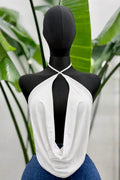 Draped Halter Body – White 🤍✨