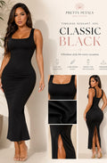 Snatched Fit Maxi Dress 🖤
