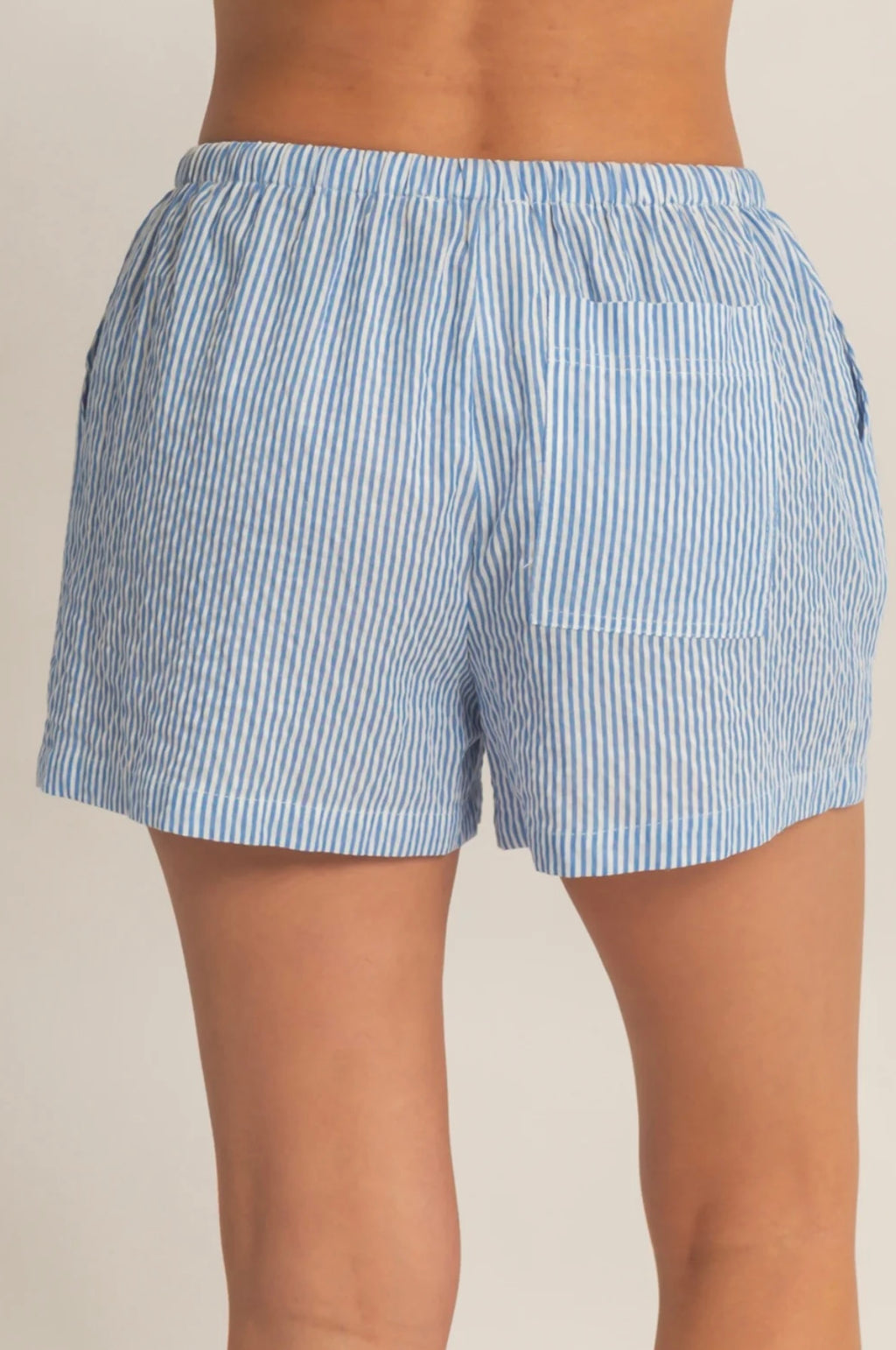 Striped Drawstring Waist Shorts