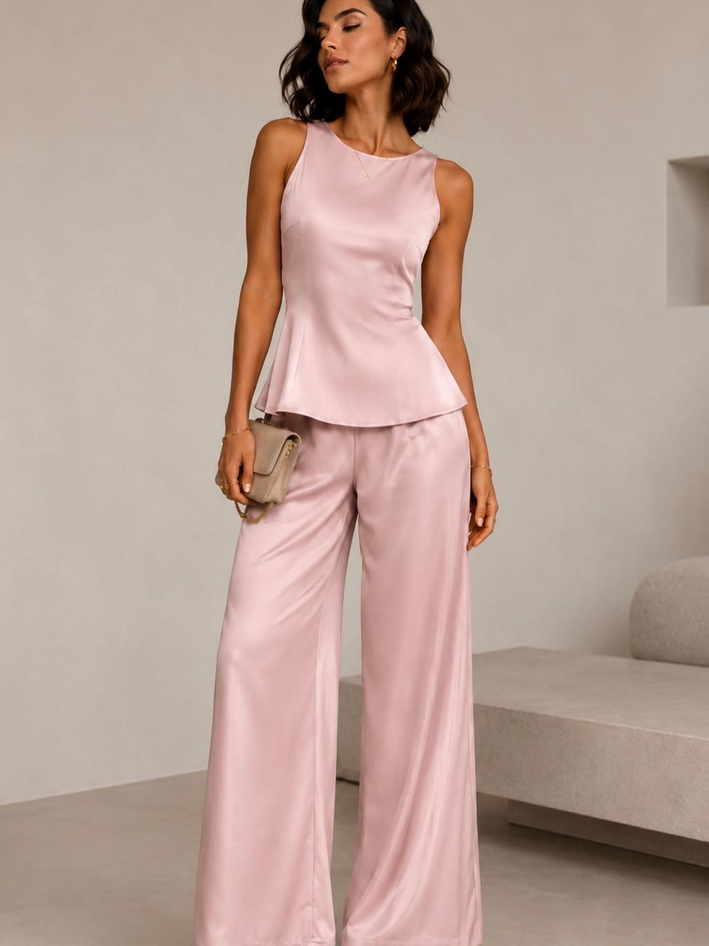 💖 BLUSH SATIN SET ✨