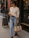 Banana Republic Ivory Crew Neck Sweater – Size Medium